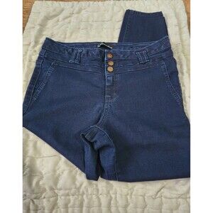 Miss Poured In Blue Dark Wash Jeans Women's Size 10 High Rise Stretch
